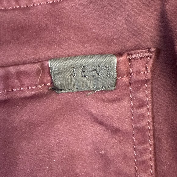 7 For All Mankind Jen 7 Jeans Women Size 8 Slim Straight Leg Mid Rise Plum Denim - Picture 11 of 13